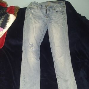Distressed jeans
